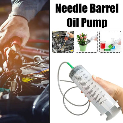 New Large Capacity Syringes Oil Pump 100/300/550ml With 1m Hose Pet Feeding Measuring Pump Hydroponics Nutrient Big Syringe 2024