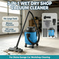15L Wet Dry Vacuum Cleaner Portable Wet&Dry Blower Function Household Shop Vac With Full Accessories