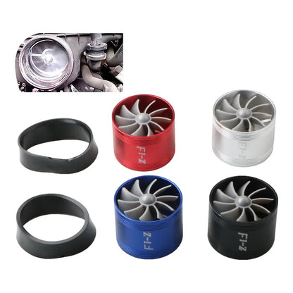 Car Air Intake Turbonator Single Fan Turbine Automobile Intake Turbo Vehicle Engine Turbocharger Power Conversion Accessories
