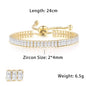 Fashionable Zircon Tennis Bracelets for Women Dazzling Various Shape Crystal Chain on Hand Trend Sexy Party Accessories Jewelry