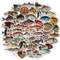 10/25/50pcs Sea Fish Ocean World Stickers Cartoon for DIY Scrapbook Stationery Water Bottle Phone Laptop Guitar Decal Toy