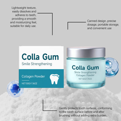 Collagen Tooth Powder Brighten Teeth Soothe Gum Removing Dental Plaque Fresh Breath Relieve Dental Caries Oral Care Teeth Powder