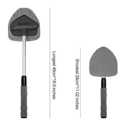 Telescopic Car Window Windshield Cleaning Brush Set Microfiber Window Glass Cleaner Car Window Cleaner Scraping Mist Eliminator