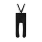 Infant Baby Girls Suspender Pantyhose, High Waist Lace Plain Rib Knitted Footed Leggings Tights 0-1Years