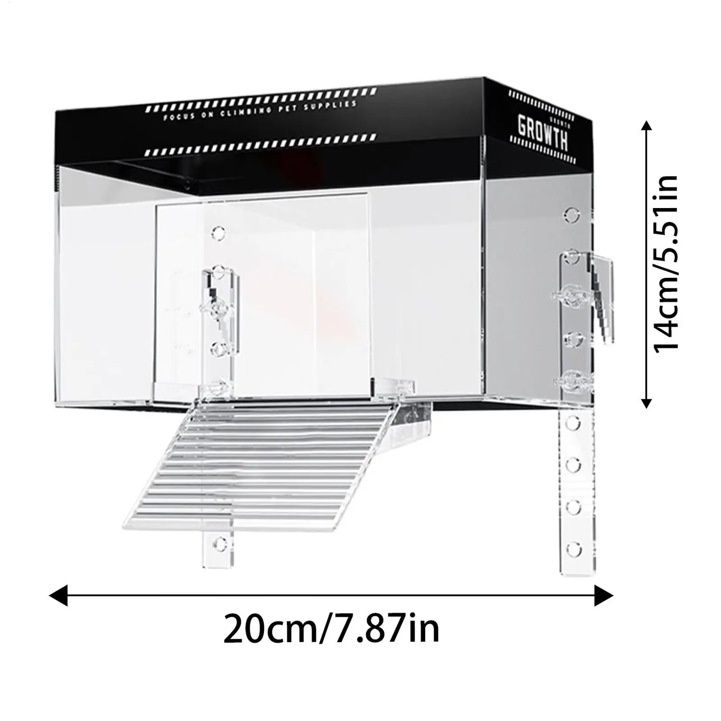 Turtle Tank Basking Area Anti-Slip Reptile Resting Land Animal Observation With Ramp Aquatic Terrapin Enclosure Cage for Living