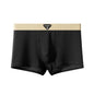 1/3PCS Men's Cool Ice Silk Boxers Shorts Summer Satin-like Solid Underpants Skin Friendly Breathable Mesh Crotch Male Underwear