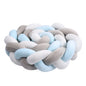 1-4M Baby Bumper Bed Braid Knot Pillow Cushion Bumper for Infant Crib Protector Cot Bumper Room Decor Crib Bedding Braid Set