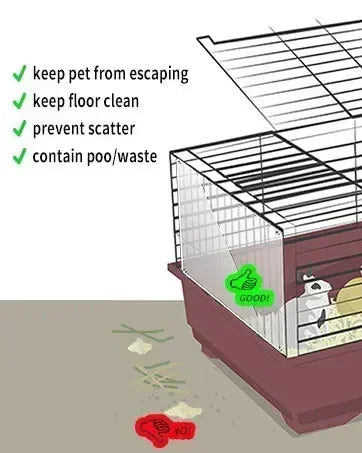 4/10Pcs Rabbit Guinea Pig Cage Liner Small Pet Items Waterproof Anti Slip Bedding Mat Highly Absorbent Pee Pad For Pet SleepMat