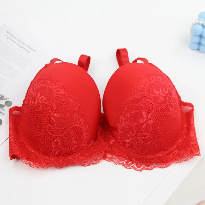 DaiNaFang Push Up Breathable Bras Bow 34/75 36/80 38/85 40/90 42/95 44/100 BCDE Cup Underwear For Women Plus Size Lingerie