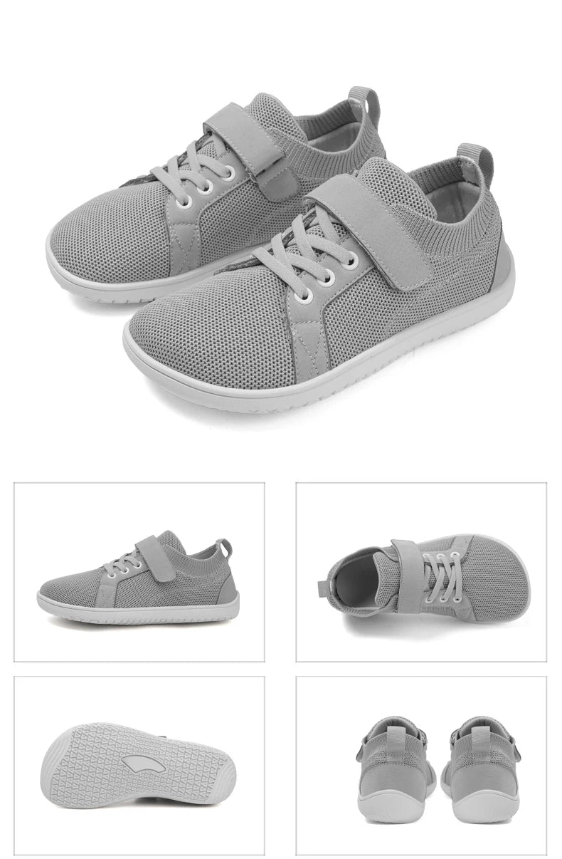 Kids wide foot barefoot shoes boys and girls minimalist kids sneakers natural opening shoes toddler small big kids walking shoes