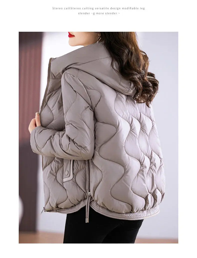 Hooded Parkas Women Winter 4XL Korean Fashion All-match Coats Thicken Keep Warm Streetwear Cold Wear Casual Female Outwear Ins