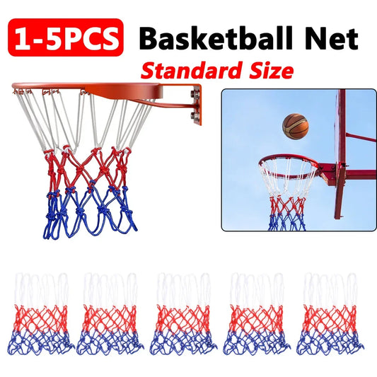 1-5 VNT krepšinio tinklas, atsparus bet kokioms oro sąlygoms, trijų spalvų krepšinio lankas, maitinamas krepšinio lankas, krepšinio lanko tinklelis, 농구골대