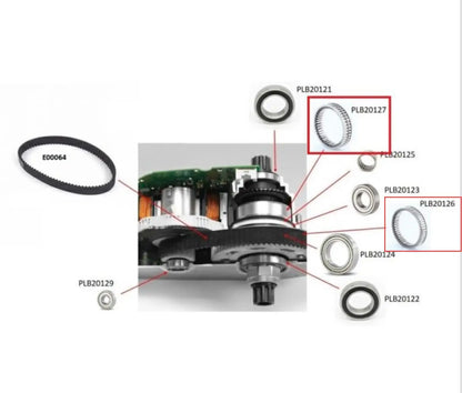 Roue Libre pour Axe Central pour Moteurs Ebike Brose Alu (C - T - Tf - S) / S-M Timing Belt PLB20126 PLB20127