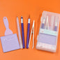DIY Scrapbooking Tool Kit, DIY Hand Tools Set with Pen, Carving Knife, Tweezers, and Cutting Pad, School Office Crafts Suppliers
