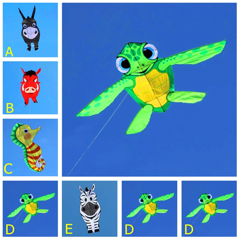 New turtle kite flying animal kites cerf volant paraglider kitesurf string reel outdoor aquilone normal flying kites Backpack