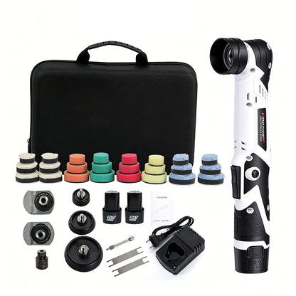 Podofo Wireless Mini Polishing Machine Car Detailing Tool  6 Speed Adjustable Handheld Detail Polisher For Automotive Interior Gaps, Decorative Strips, Corner Finishing, Furniture Polishing And Surface Repair