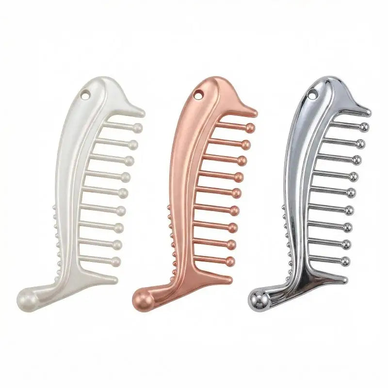 Manual Head Massager Scalp Comb Protable Stainless Steel Gua Sha Facial Tool Trigger Point Massager Tool For Foot Hand Back