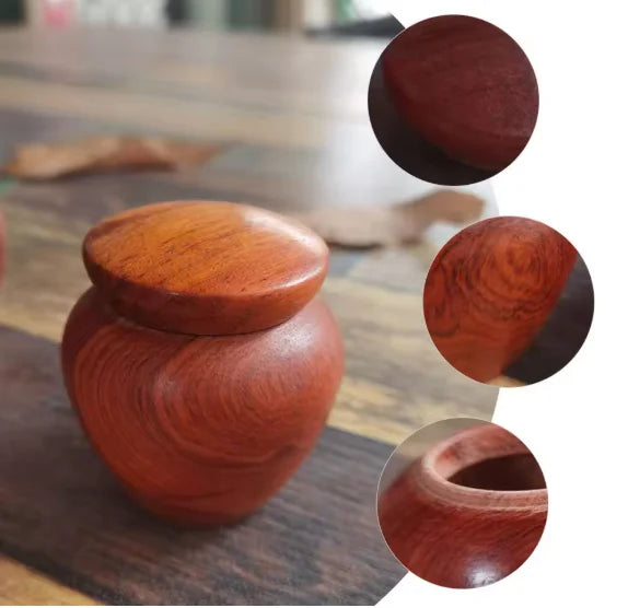 G4 Handmade Solid Wood Pet Urn Box Keepsake with Secure Seal Natural Memorial Storage for Dog Cat Ashes Hair Gift for Pet Lovers