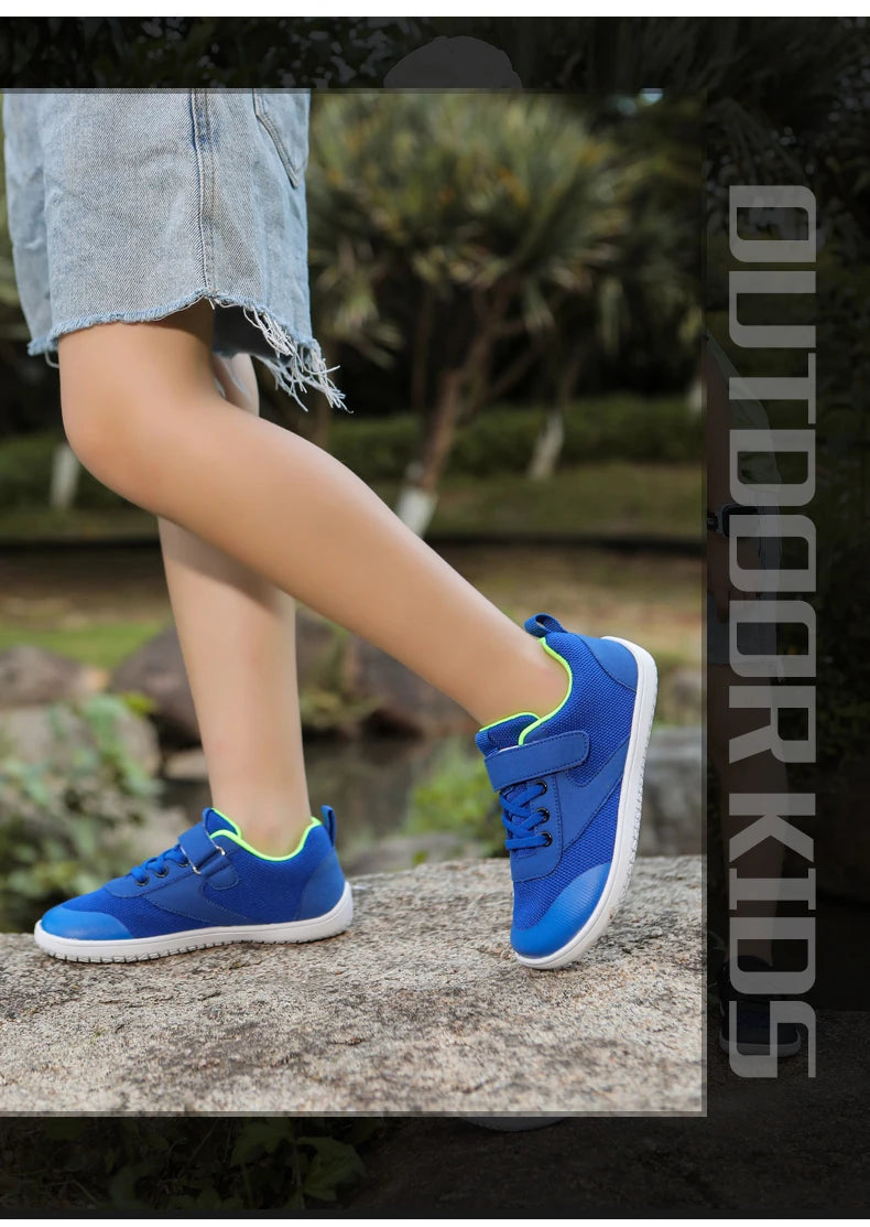 Kids wide foot barefoot shoes boys and girls minimalist kids sneakers natural opening shoes toddler small big kids walking shoes
