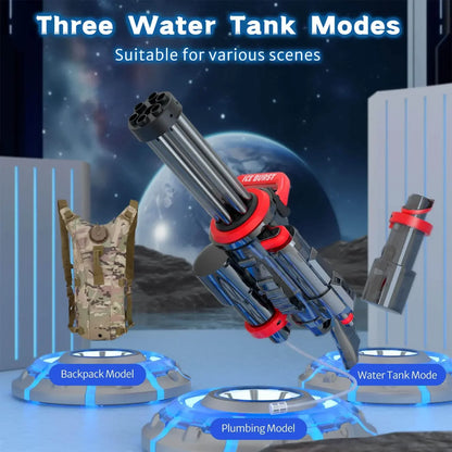 2024 Strongest Gatling Electric Water Gun Toy With Light Shooting Water Gun Summer Beach Pool Toys for Boy Adult Children Gifts