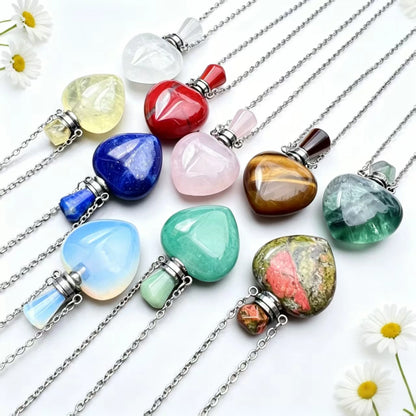 S17 Heart Crystal Pet Cremation Urn Necklace Keepsake Pendant Hold Pet Hair Ashes Memorials Jewelry For Dog Cat Remembrance Gift