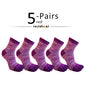 1/5 Pairs Colorful 5 Finger Socks Business Man Cotton Striped Young Casual Sweat-Absorbing Happy Party Dress Toe Short Socks