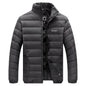 Quality Stand Collar Winter Duck Down Coats Men Warm Light Down Jackets Male Father's Down Coat Fashion Puffer Jackest  JK-826