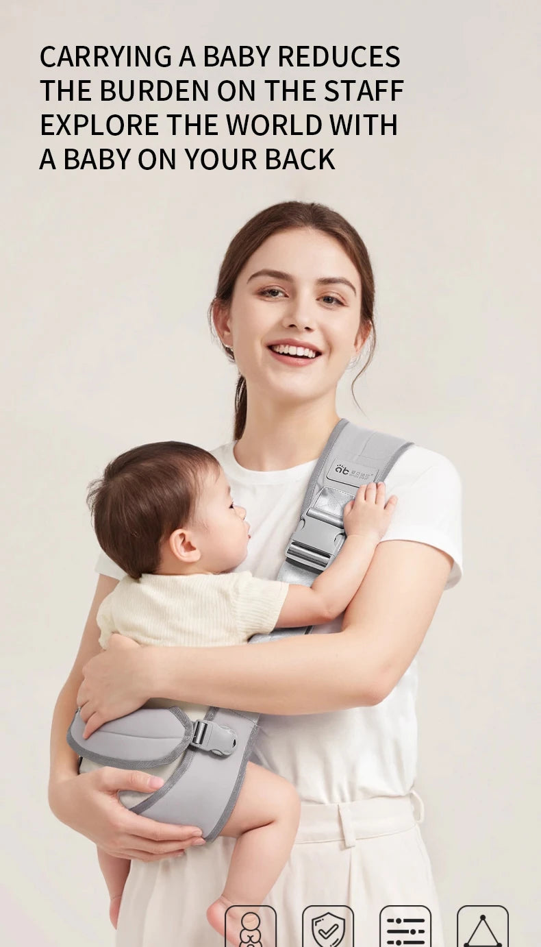 Baby Carrier Kids Waist Stool with Waist Protection Baby Strap Adjustable Front Holding Type Big Baby Carrier