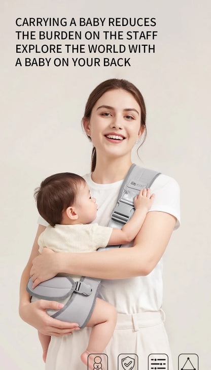 Baby Carrier Kids Waist Stool with Waist Protection Baby Strap Adjustable Front Holding Type Big Baby Carrier