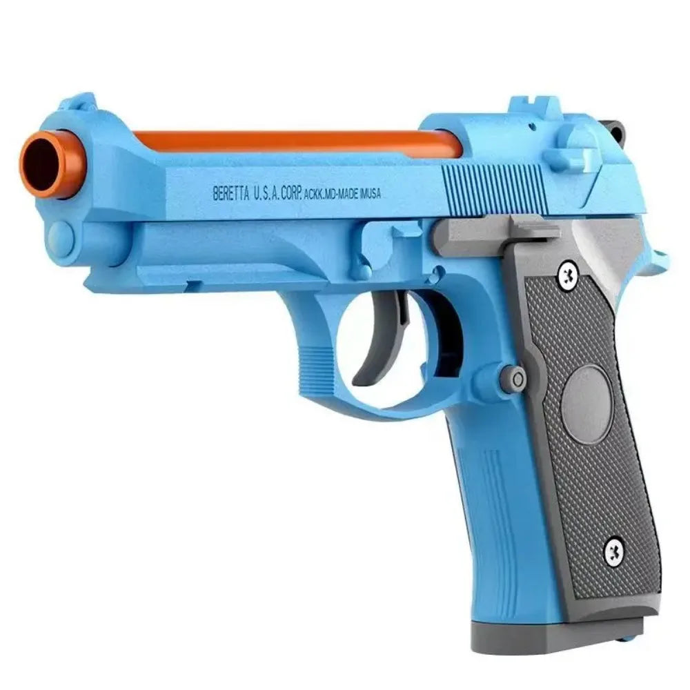 9mm Revolver Guns Continuous Firing Launcher Pistol Soft Bullet Toy SIG17 Empty Hanging Launcher Christmas Gift for Boys Adults