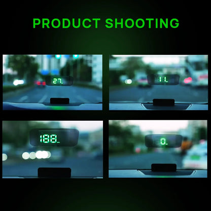 KWHUD HUD Head-up Display Car GPS Digital Speedometer Universal Speed Windshield Projector Plug&Play Auto Electronic Devices