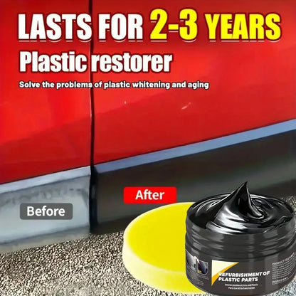 Car Interior Scratch Repair Paste, Interior and Exterior Plastic Polishing Wax for Leather, Tires, Steering Wheel.