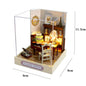Mini Miniature Doll House DIY Small House Kit Making Room Toys Home Bedroom Decorations With Furniture Wooden Craft DollHouses