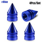 4pcs Car Tire Valve Cap Grenade Aluminum Tyre Valve Stem Cover Air Dust Cap Tire Valve Truck Bike Wheel Rim Valve Stem Cap