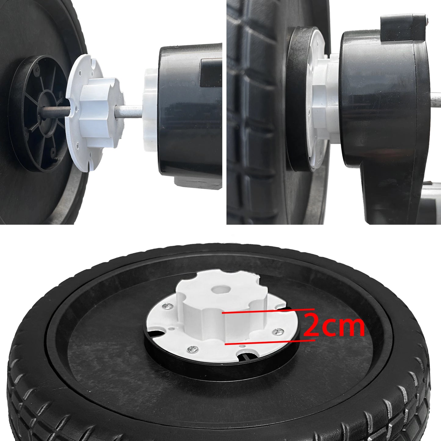33CM/13'' 25CM/10'' PU Solid Rubber Tire for Children Electric Ride on Toy Car Power Wheels ﻿Alligator Tires Wheels Upgrade Part
