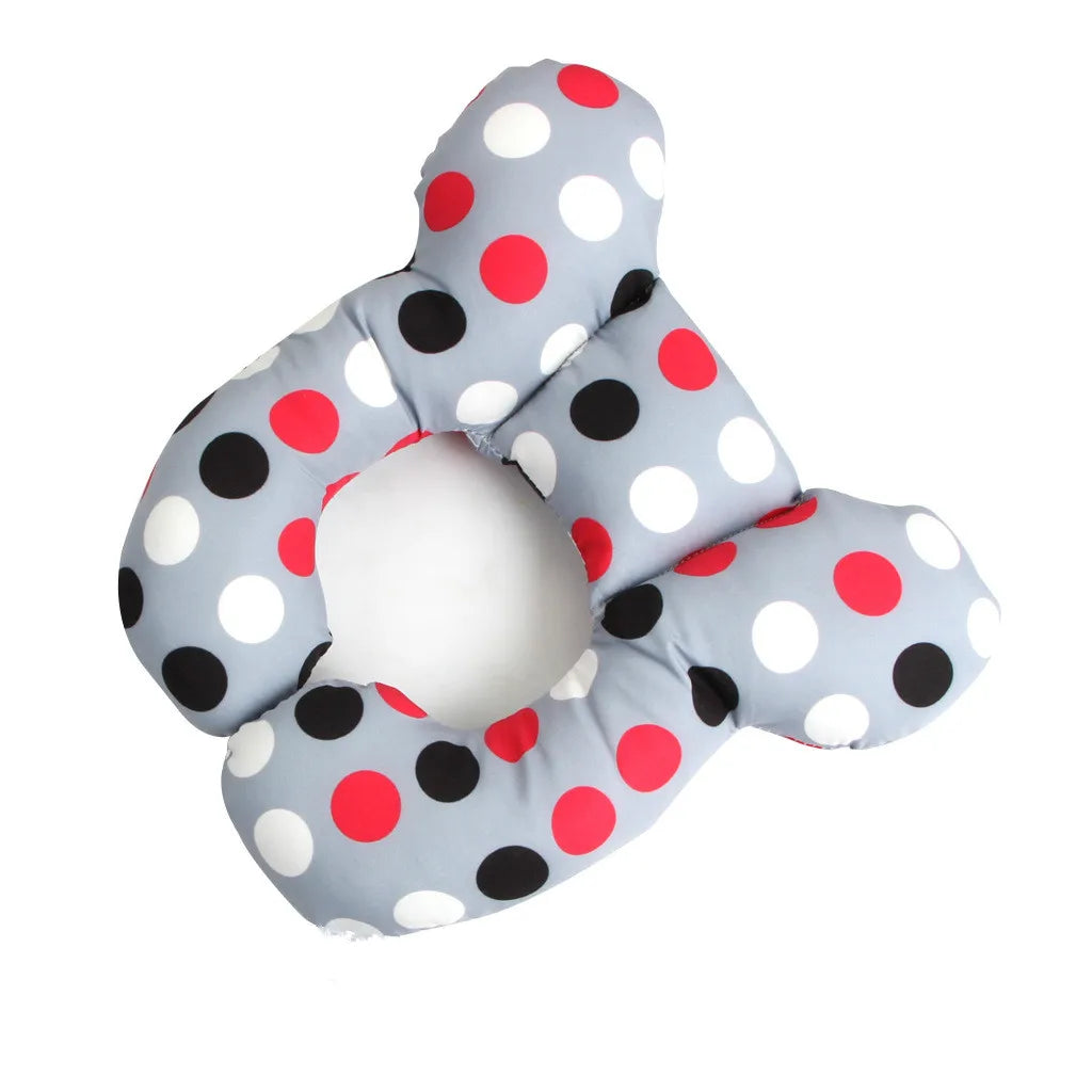 Baby Pillow Head Support Belt Set Protective Travel Car Seat Head Neck Support Pillows Newborn Children U Shape Headrest Cushion