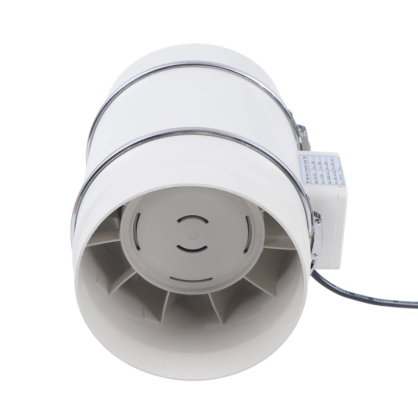 220V Exhaust Fan Silent Duct Ventilation Fan 2600RPM Duct Fan Pipe Extractor for Kitchen Bathroom Toilet (HF-100/HF-150/HF-200)