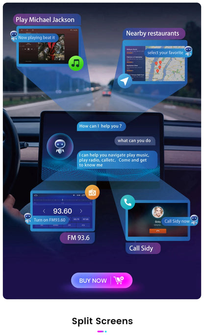 Junsun CarPlay Android Auto Radio for Ford Focus Mondeo Fiesta Transit Kuga C-Max S-Max Galaxy GPS Car Multimedia 2din autoradio