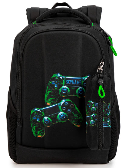 Brand School Bag for Boys Multifunctional Cartoon Pattern Kids Satchels Orthopedic Waterproof Backpack Children Student Mochila