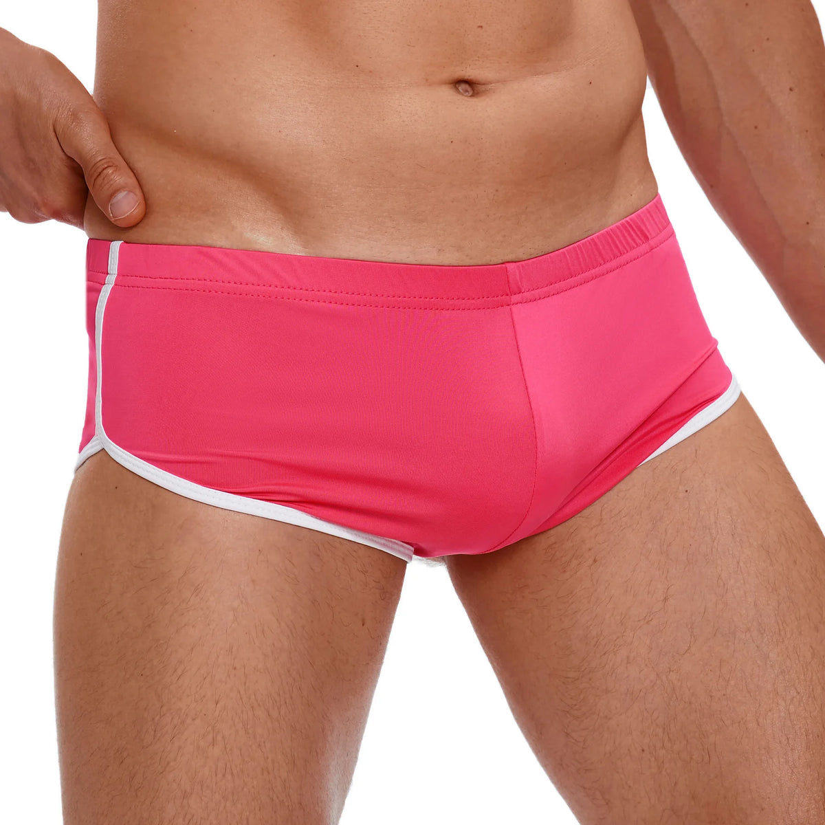 Sexy Running Elastic Sport Shorts Men's Summer Shorts Hot Pants Bar Nine Points Slim Fit Cotton Milk Silk Men's Fashion