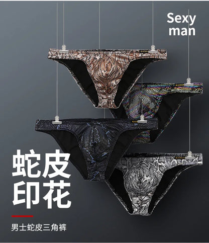 Foreign trade low-rise men's briefs men's underwear triangle printed underwear cross-border underwear wholesale KX020-SJ