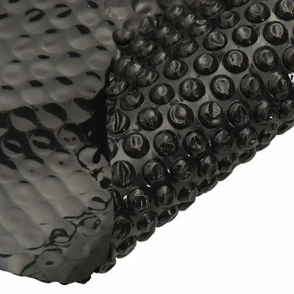 300CM Round Black PE Solar Pool Cover 110 Microns Bubble Heat Retaining Swimming Pool Cover Reduce Water Evaporation Outdoor Pool Thermal Blanket