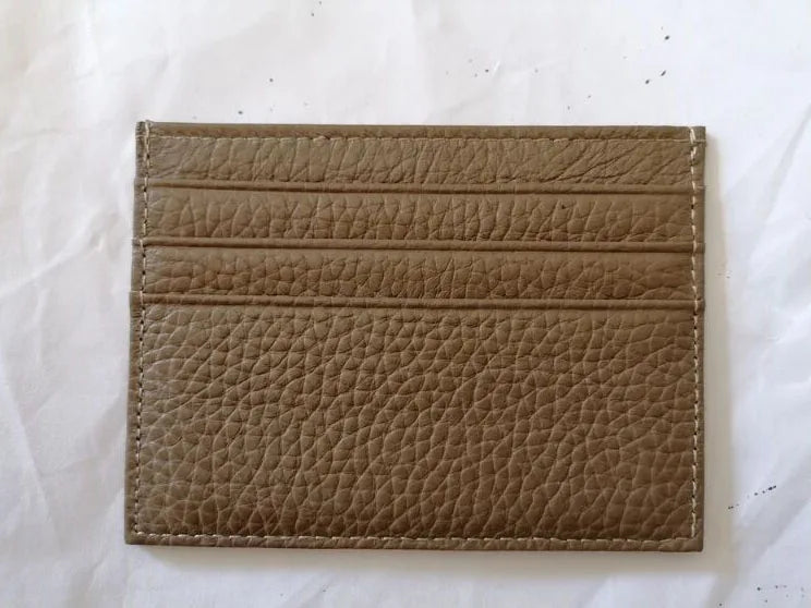 Custom Company Logo Cowhide Card Holder Woman Man Fashion Slim Mini Card Bag Genuine Leather Engrave Name Luxury Casual Purse