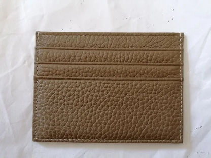Custom Company Logo Cowhide Card Holder Woman Man Fashion Slim Mini Card Bag Genuine Leather Engrave Name Luxury Casual Purse