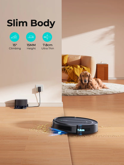 Airzeen R7 Robot Vacuum Mop 3-in-1 Cleaning 4000Pa Suction Smart App/Alexa Control Auto Self-Charging for Pet Hair & Floors