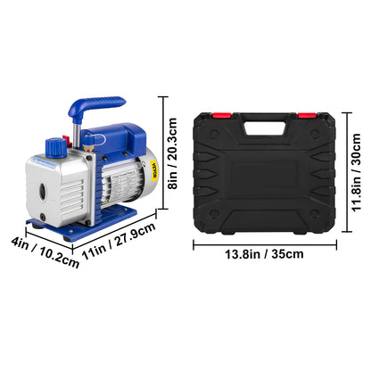 SucceBuy 1.8 CFM - 4.8 CFM Refrigerant Vacuum Pump Kits HVAC 1/3HP 1/4 HP with Manifold Gauge for Household Air Conditioning