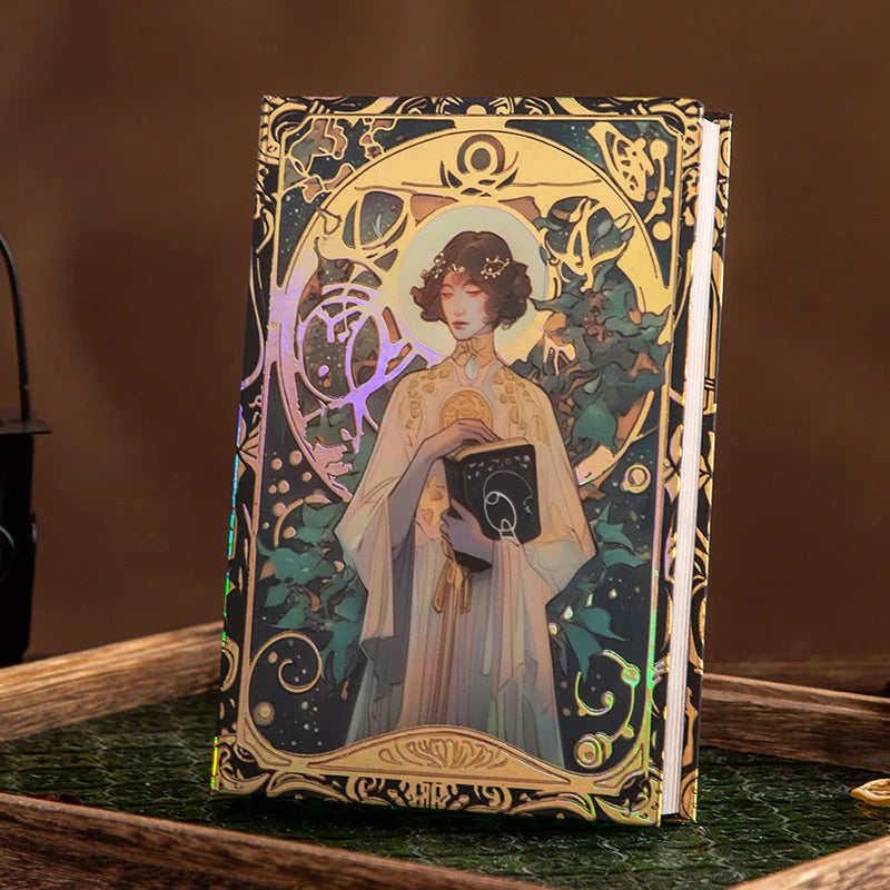Renaissance A5 Notebook,Oil Painting Hardcover Illustrations,Full-Color Handbook,128 Sheets/Book,100GSM,Professional Handbook