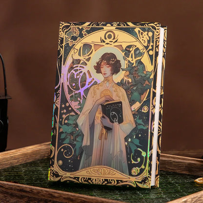 Renaissance A5 Notebook,Oil Painting Hardcover Illustrations,Full-Color Handbook,128 Sheets/Book,100GSM,Professional Handbook