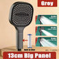 13CM Large Panel Shower 3 Modes Shower Head High Pressure Water Massage Shower Head Set with Cartridge Bathroom Accessories
