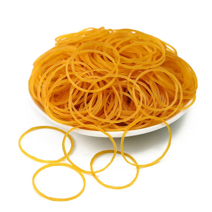 High-elasticity Durable and High-temperature Resistant Yellow Rubber Band Industrial Toys Are Widely Used Set 100/300/666 Pieces